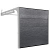 Sectional garage doors 40 mm Flush / stucco color-RAL 7016 Dark gray