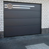Garage sectional doors 40 mm Flush / stucco color-Anthracite,"anthracite gray"