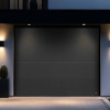 Garage sectional doors 40 mm Flush / stucco color-Anthracite,"anthracite gray"