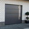 Garage sectional doors 40 mm Flush / stucco color-Anthracite,"anthracite gray"