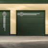 Garage sectional doors 40 mm Flush/Woodgrain External color - RAL9007