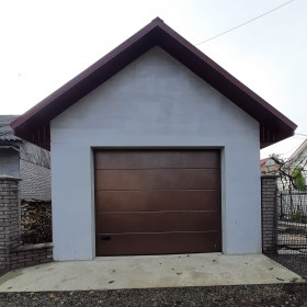 Garage sectional doors 40 mm Flush / stucco color-Rusted, "with the effect of corrosion"