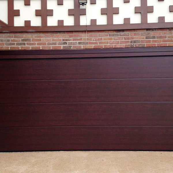Garage sectional doors 40 mm Flush/Woodgrain External color - golden oak