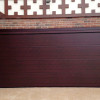 Sectional garage doors 40 mm Flush / stucco color-Mahogany, Mahogany