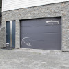 Sectional garage doors 40 mm Slick / smooth color-RAL 7016 Dark gray