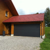 Sectional garage doors 40 mm Slick / smooth color-RAL 7016 Dark gray