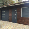 Sectional garage doors 40 mm Slick / smooth color-RAL 7016 Dark gray
