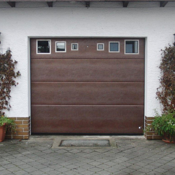 Garage sectional doors 40 mm Slick / smooth color-Rusted, "with the effect of corrosion"