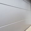 Garage sectional doors 40 mm Slick / smooth color-Stainless Steel, "stainless steel"