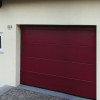Garage sectional doors 40 mm Slick / smooth color-Mahogany, Mahogany