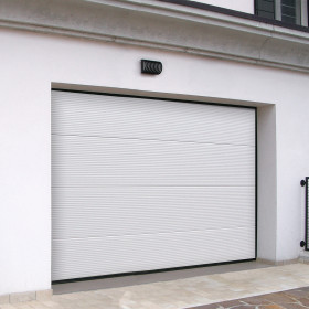 Sectional garage doors 40 mm MACRORIB / stucco color-RAL 9016 White