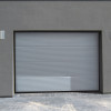 Sectional garage doors 40 mm MACRORIB / stucco color-RAL 9007 silver