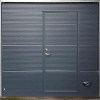 Sectional garage doors 40 mm MACRORIB / stucco color-RAL 7016 Dark gray