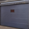 Sectional garage doors 40 mm MACRORIB / stucco color-RAL 7016 Dark gray