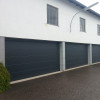 Sectional garage doors 40 mm MACRORIB / smooth color-RAL 7016 Dark gray