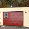Sectional garage doors 40 mm MACRORIB / smooth color-RAL 3000 Red
