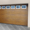 Garage sectional doors 40 mm CASSETE / Woodgrain color-Golden oak, golden oak