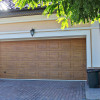 Garage sectional doors 40 mm CASSETE / Woodgrain color-Golden oak, golden oak