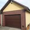 Garage sectional doors 40 mm CASSETE / Woodgrain color-RAL 8017 brown