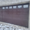 Garage sectional doors 40 mm CASSETE / Woodgrain color-RAL 8017 brown