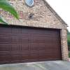 Garage sectional doors 40 mm CASSETE / Woodgrain color-RAL 8017 brown