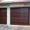 Garage sectional doors 40 mm CASSETE / Woodgrain color-RAL 8017 brown