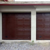Garage sectional doors 40 mm CASSETE / Woodgrain color-RAL 8017 brown