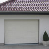 Garage sectional doors 40 mm CASSETE / Woodgrain color-RAL 9016 White