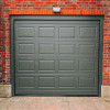 Garage sectional doors 40 mm CASSETE / Woodgrain color-RAL 7016 Dark gray