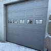 Garage sectional doors 40 mm CASSETE / Woodgrain color-RAL 7016 Dark gray