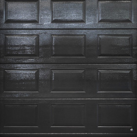 Garage sectional doors 40 mm CASSETE / Woodgrain color-Anthracite,"anthracite gray"