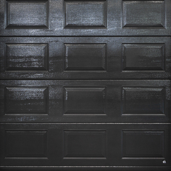 Garage sectional doors 40 mm CASSETE / Woodgrain color-Anthracite,"anthracite gray"